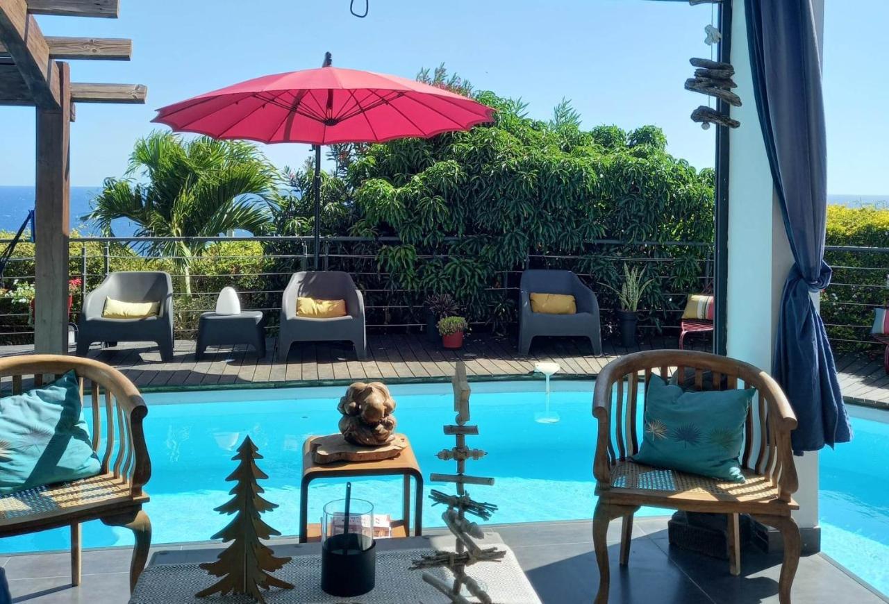 Suite Indigo Jacuzzi Prive Piscine Vue Mer Acces Cuisine Laverie Saint Pierre Eksteriør billede